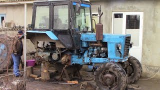 ПЕРВАЯ ПРОБА СЦЕПЛЕНИЯ. РЕМОНТ ТРАКТОРА МТЗ 82  Ч.3