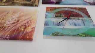 Модульные картины на стекле и натуральном холсте