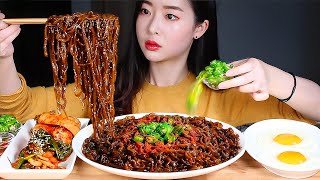 짜왕매운맛 청양고추 청양고춧가루 리얼사운드먹방/ SPICY BLACK BEAN NOODLES ?SPICY CHILLIES Mukbang Eating Show