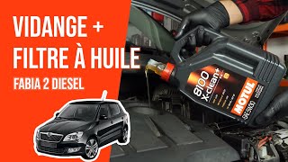 Vidange et changement du filtre à huile Fabia 2 1.6 TDI ?