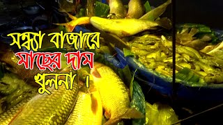 সন্ধ্যা বাজার । মাছের বাজার । ভ্যানে মাছ বিক্রি । | KHULNA FISH BAZAR | FISH PRICE |  Banglarmukh