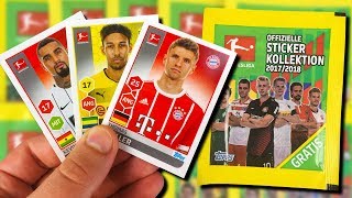 TOPPS BUNDESLIGA STICKER 2017/2018 PACKOPENING #1