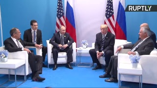 Владимир Путин встречается с Дональдом Трампом на саммите G20
