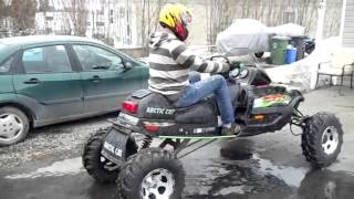 Снегоход колесный