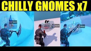 Search Chilly Gnomes Fortnite battle royale ALL chilly gnome locations week 6 season 7