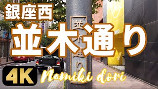 【銀座西並木通り】晴海通りの以西！高級クラブをはじめ資生堂本社やブランド店が犇めく”並木通り”を散策