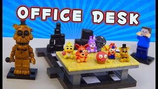 FNAF McFarlane Toys: OFFICE DESK w/ Golden Freddy Wave 5 Unboxing Review