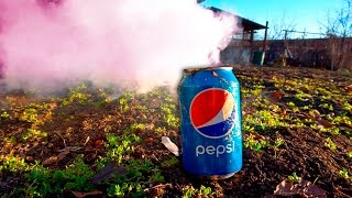 Быстрый способ как сделать дымовуху из PEPSI от первого лица.