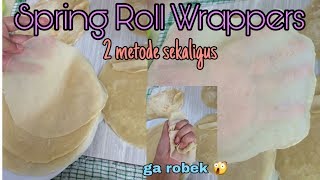 Kulit Lumpia 3 Bahan | Kulit Martabak Samosa Piscok | Spring Roll Wrappers