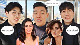 Korean Guys Guess Hollywood Actresses Nationalities!!!