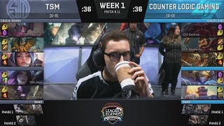 TSM (Zven AP Kai'sa) VS CLG (Stixxay Ezreal) Highlights - 2018 NA LCS Summer W1D1