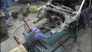Passat B6. Вытяжка лонжеронов. ДВУХ!
