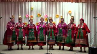 Народные фольклорные ансамбли Красненский район Узоречье, Рябинушка, Барыня, Надежда видео 2