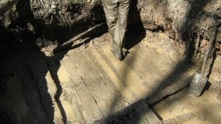 Раскопки немецких палаток, Блиндажи и находки на металлоискатель  // Юрий Гагарин