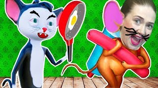КОШКИ МЫШКИ СЫРОГРЫЗ ПРОТИВ КОТА В СМЕШНОЙ ИГРЕ Ratty Catty СПАСАЕМ БЕБИ МЫШАТ