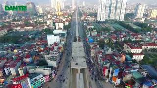 Nút giao 4 tầng hiện đại nhất Hà Nội trước ngày thông xe