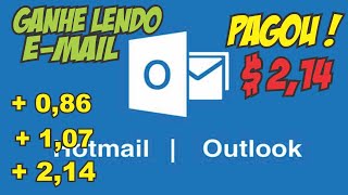GANHE 1 DÓLAR LENDO EMAIL - PAGOU + PROVA DE PAGAMENTO