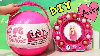Bola gigante DIY de Barbie con sorpresas!!! Muñecas y juguetes con Andre para niñas y niños
