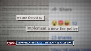 Bonanza High School classroom's fake 'fee policy' goes viral