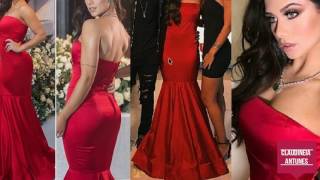 Vestido Longo Vermelho Flavia Pavenelli Aniversario de 19 anos - Interpretação de Modelo e Modelagem