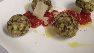 Monatsrezept Mai: Linsen-Lauchknödel  / La ricetta di maggio: Canederli di lenticchie