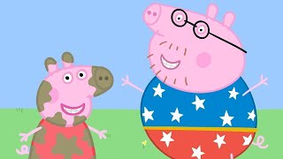 Peppa Pig Full Episodes | Champion Daddy Pig | Kids Videos