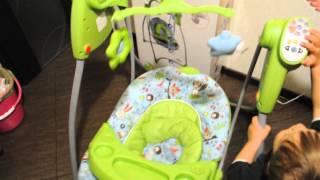 Детская качелька Graco Lovin hug (Грако лавин хаг) Зеленая с подключением к электросети
