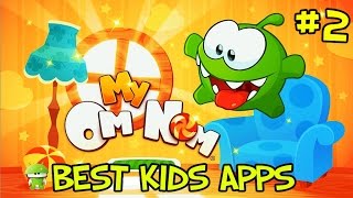 My Om Nom Мой Ам Ням Играем с Ам Няшкой девочкой проходим мини игры учимся набивать монетки #2