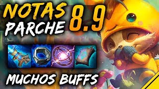 NOTAS del PARCHE 8.9 | Noticias League Of Legends Jota LoL