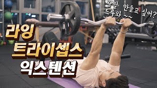 라잉 트라이셉스 익스텐션 :: 나만의 꿀Tip 공개 삼두운동의 핵심