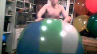 me with my big 72" beachball here in my room
