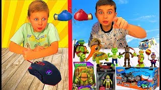 Стащил мышку у старшего брата и поплатился коллекцией ИГРУШЕК!  Видео для детей.