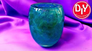 Ваза из эпоксидной смолы своими руками.