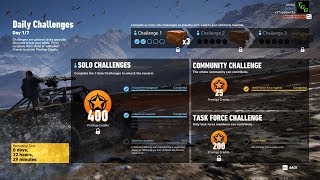 Ghost Recon Wildlands - Week 2 Daily Challenges 1/7 Solo Challenge 2 Full Load Mission