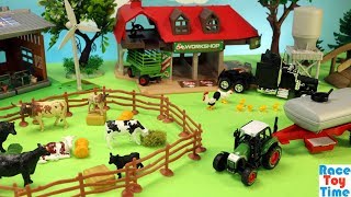 Cattle Transport Truck comes to the Farm - Fun Farm Animals Toys For Kids