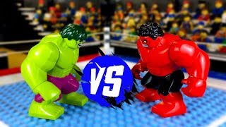 LEGO Халк против Красного Халка ? Лего Мультики про Супергероев \ Битва Чемпионов