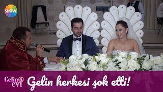 Gelin, nikah masasında herkesi şok etti!