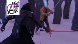 Star Wars The Force Awakens [Stop Motion] Finn vs Kylo Ren