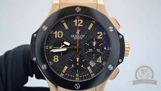 Швейцарские часы Hublot Big Bang Gold Ceramic.