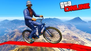 СКИЛЛ ТЕСТ НА ДЕДУШКИНОМ ВЕЛОСИПЕДЕ ПО ТОНКОЙ ТРОПЕ! (GTA 5 Смешные Моменты)
