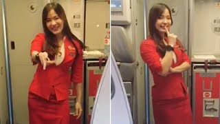 Air Hostess Dances While Waiting For Pilot