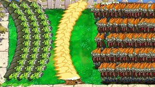 99999 Conehead Zombie vs 999 Gatling Pea Fire Epic PvZ Hack