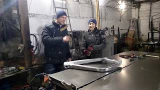ИЖ 49 ремонт рамы РИХТОВКА, СВАРКА , эпизод второй