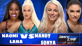 WWE 2K19 SMACDKOWN NAOMI AND LANA VS MANDY ROSE AND SONYA DEVILLE