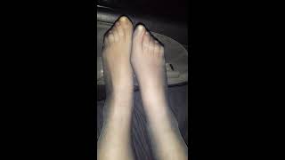 black pantyhose feet massage worship