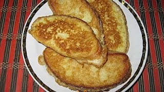 Гренки из батона с яйцом
