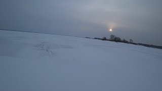 Зимняя рыбалка с ночевкой на Яузском водохранилище  .