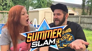 WWE SUMMERSLAM 2017 PREDICTIONS! GRIM AND HEEL WIFE MAKE CRAZY BET!