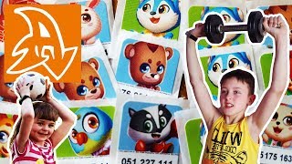 Команда Плюш. Клеим наклейки и тренируемся вместе. Team Plush