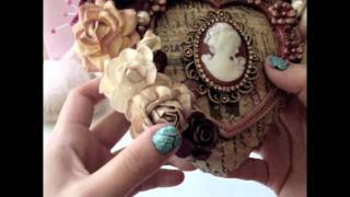 Paper Mache Vintage Heart Jewelry Box - How to